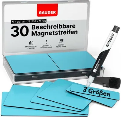 Produktbild von Magnetische Etiketten, herbruikbaar, 3 Größen, für Whiteboards