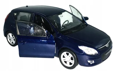 Obrázek produktu pro Modely aut Welly, Hyundai i30, kov, měřítko 1:34, tmavě modrá barva