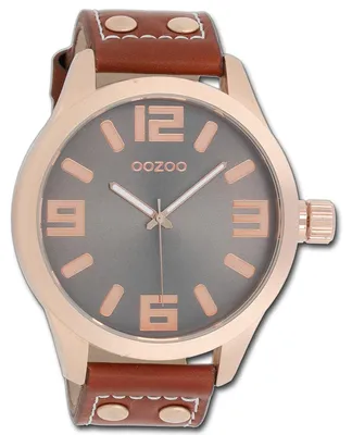Zdjęcie produktu dla Zegarek damski Oozoo, brązowy, skórzany pasek, mechanizm kwarcowy, wskazówki analogowe, model D3UOC1106A