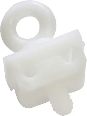 Productafbeelding van Stoppers voor U-rails, 6 stuks, kunststof, wit
