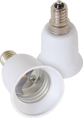 Immagine prodotto di Da rete E14 a E27 - Facile da installare - 2 parti