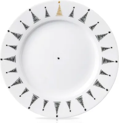 Image de Assiette à dessert en porcelaine SAPIN DE NOËL 20 cm