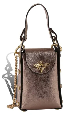 Immagine prodotto di Borsa a tracolla da donna Toscanto in pelle, color bronzo-marrone, D2OTT813UF