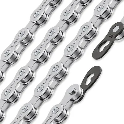 Obrázek produktu pro Řetěz na kolo Connex 12SR, 12rychlostní, 126 článků, 1/2 x 11/128 palce, stříbrný