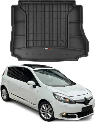 Image de Tapis de Coffre pour Renault Grand Scenic 2009-2016 TPE Noir