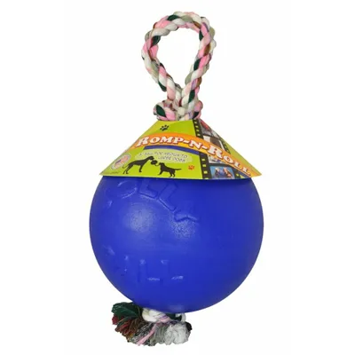Produktbild von Jolly Pets Romp-n-Roll Hundespielzeug Ball 15cm Dunkel Blau