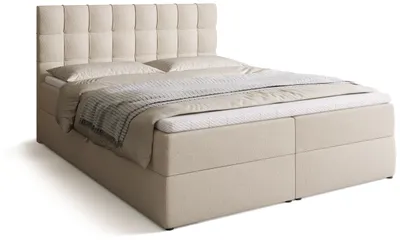 Produktbild von BroMARKT Boxspringbett DETROIT mit 2 Bettkasten, Bonell-Matratze, Polsterbett, Bett (Beige, Cosmic 10, 160 x 200 cm)