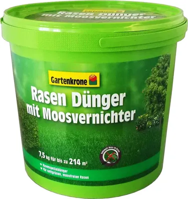 Produktbild von 7,5kg Gartenkrone Rasen Dünger mit Moosvernichter