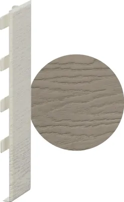 Produktbild von VOX KERRAFRONT Paneelverbinder J-201 für Fassadenpaneele, Olive, Hochwertige, pflegeleichte PVC-Paneele in Holzoptik, wasserfest, schlagfest, UV-beständig und einfach zu montieren