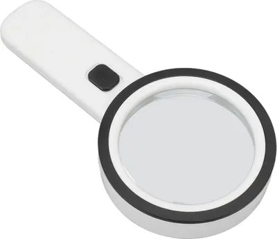 Imagen del producto de Lupa de mano grande de 30 aumentos con luz LED, ideal para inspeccionar billetes, leer, apreciar joyas antiguas y otros objetos. Incluye luz UV