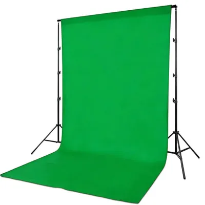 Produktbild von Fotohintergrund, 3x2 Meter, faltbarer Fotohintergrund, waschbarer Fotohintergrund für Fotostudio, Video, Studio, Fernsehen, Zoom, YouTube (Grün)