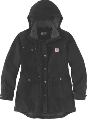 Produktbild von Carhartt LOOSE FIT WEATHERED DUCK COAT 105512, Farbe:black, Größe:S