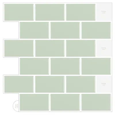 Image de Tuiles murales 3D adhésives pour cuisine et salle de bain, dimensions 30,5 x 30,5 cm