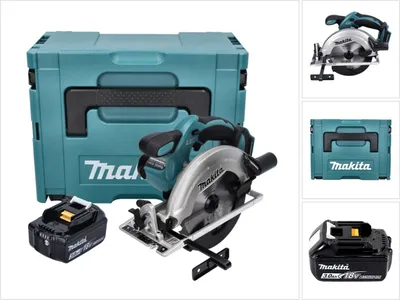 Zdjęcie produktu dla Makita DSS 611 F1J Akumulatorowa pilarka tarczowa 18 V 165 mm + 1x akumulator 3,0 Ah + Makpac - bez ładowarki
