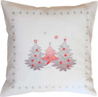Immagine prodotto di Copricuscino Alberi di Natale bianco 40x40 cm