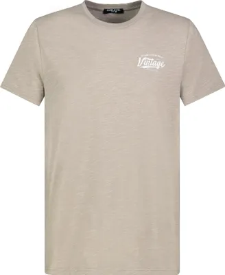 Produktbild von Sublevel Meliertes T-Shirt mit Rundhals und Print Größe: S