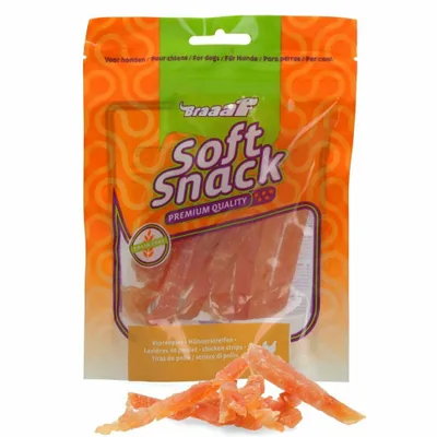 Productafbeelding van Braaf hondenkoekje, zachte snack, kippenvleugeltjes, 85 gram