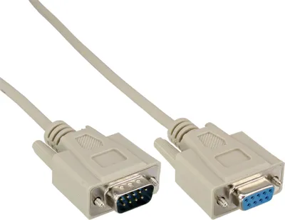 Produktbild von InLine 35er B-Pack Serielle Verlängerung - 9pol ST/BU - vergossen - 3m