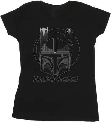 Produktbild von Star Wars - "The Mandalorian" T-Shirt für Damen BI43382 (S) (Schwarz)