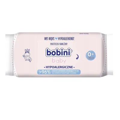 Zdjęcie produktu dla BOBINI BABY Chusteczki dla niemowląt 60szt. Hypoalergiczne z mleczkiem owsianym