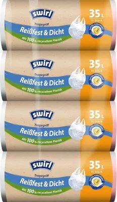 Produktbild von Famanu Müllsäcke reißfest und dicht mit Tragegriffen - 35L (60 Säcke)