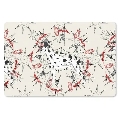 Produktbild von MuchoWow® Mauspad Mousepad Abstrakt - Hund - Muster - Dalmatiner 27x18 cm - Mousepads - Maus Mat - Pad - Mausunterlage - Büroartikel - Desk Matten