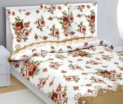 Obrázek produktu pro Bavlněné povlečení - Hnědá - 140x200, 70x90