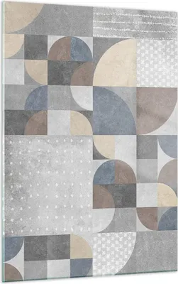 Produktbild von Bilder auf glas - Einteilig - Geometrie Kunst Stein - 50x70cm - Glasbilder - Wandbilder - Bilder - zum Aufhängen bereit - Wanddekoration aus Glas - Glas Bilder - Wandbild auf Glas - GPA50x70-4621