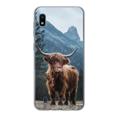 Produktbild von MuchoWow® Handyhülle Schutzhülle Hülle für Samsung Galaxy A10 Schottische Highlander - Tiere - Landschaft Silikon Softcase Handy Hülle - Schutzhülle