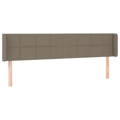 Produktbild von vidaXL Kopfteil mit Ohren Taupe 163x16x78/88 cm Stoff