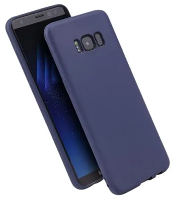 Productafbeelding van Beschermhoes Belin Candy voor iPhone XS, donkerblauw/marineblauw