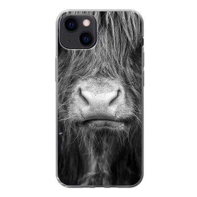 Produktbild von MuchoWow® Handyhülle Schutzhülle Hülle für iPhone 13 Schottischer Highlander - Haare - Tiere Silikon Softcase Handy Hülle - Karteninhaber
