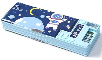 Immagine prodotto di Astuccio scolastico multifunzionale per bambini, azzurro