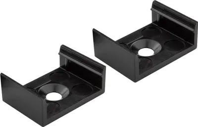 Produktbild von A17 LED Aluprofil Schwarz 2x Halter kunststoff