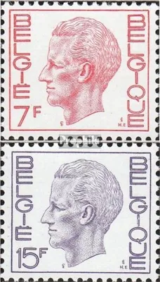Produktbild von Briefmarken Belgien 1971 Mi 1638zy,1640zy postfrisch König Baudouin