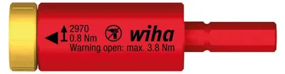 Image de Adaptateur de couple VDE 0,8 Nm Wiha | 4010995413415