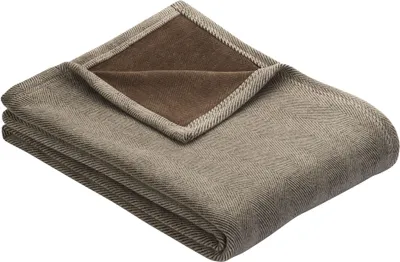 Produktbild von IBENA Wohndecke JACQUARD  Aberdeen BL 150x200 cm braun Decke