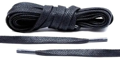 Immagine prodotto di Lacci piatti Kicks Don, lunghezza 100 cm, colore nero, spessore 8 mm