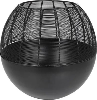 Produktbild von Kaheku Windlicht Arya schwarz 41x39cm