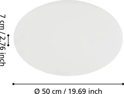 Productafbeelding van EGLO Pogliola, 1 lamp, LED, 3000 K, 4600 lm, IP20, Wit