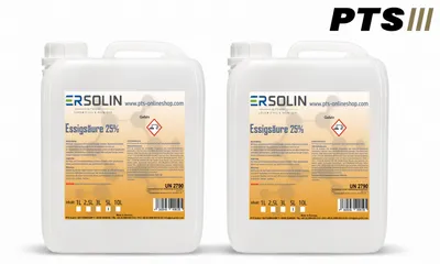 Produktbild von Essigsäure 25% 2x5 L Entkalker Reiniger technische Qualität