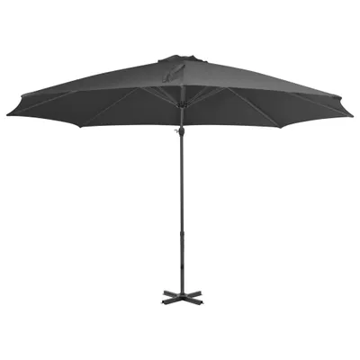 Zdjęcie produktu dla vidaXL Parasol Ampel z aluminiowym masztem 300 cm antracytowy