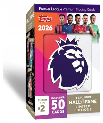 Produktbild von TOPPS PREMIER LEAGUE 2026 SUPER TIN Hall of Fame LIMITED EDITION 50 CARDS #2
