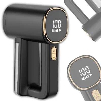 Productafbeelding van Pluizenverwijderaar elektrisch zwart – oplaadbare pluizentondeuse met USB-C en display, ontpiller voor kleding, dekens en meubelstof