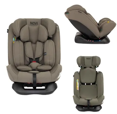 Produktbild von Novi Lucas Premium i-Size Kindersitz (R129) – Taupe – Gruppe 0/1/2/3 - 0-150 cm