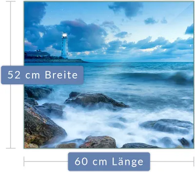 Produktbild von Herdabdeckplatte Abdeckung Glaskeramikkochfeld Abdeckplatte 1-Teilig 60x52 Blau Schutz