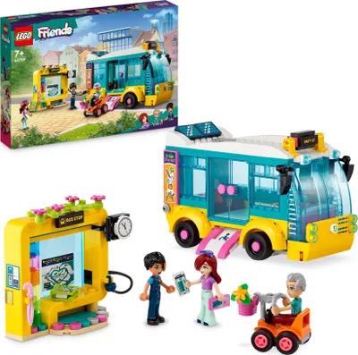 Produktbild von LEGO 41759 Friends Heartlake City Stadtbus-Spielzeug, Mini-Puppen & Busspielzeug-Set mit Paisley, Freundschaft-Geschenk für Kinder ab 7 Jahre, Mädchen und Jungen (Exklusiv bei Amazon)