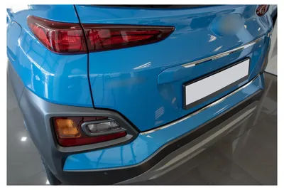 Produktbild von Edelstahl Ladekantenschutz für Hyundai Kona Abkantung 11/2017-