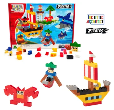 Obrázek produktu pro Stavebnice "Piráti" (335 dílků) - Little Architect, vhodné pro děti od 4 let