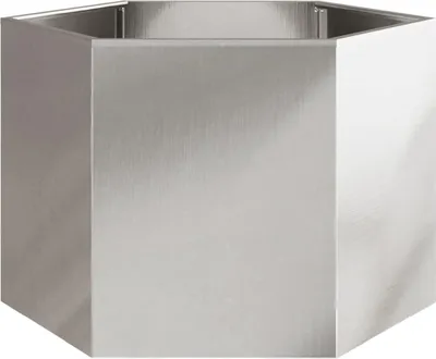 Obrázek produktu pro vidaXL květináč šestihranný 69x60x45 nerezová ocel